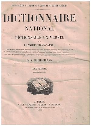 Image du vendeur pour DICTIONNAIRE NATIONAL OU DICTIONNAIRE UNIVERSEL DE LA LANGUE FRANAISE. 2 Tomos. mis en vente par Librera Torren de Rueda