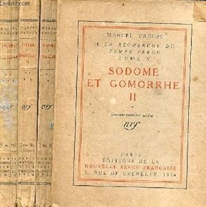 Bild des Verkufers fr A la recherche du temps perdu tome 5 - Sodome et Gomorrhe II - 3 tomes (3 volumes) - Tomes 1 + 2 + 3 - 45e dition. zum Verkauf von Le-Livre