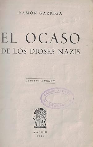 Seller image for EL OCASO DE LOS DIOSES NAZIS for sale by Librera Torren de Rueda