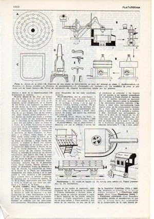 Bild des Verkufers fr LAMINA V12442: Plata y plataformas zum Verkauf von EL BOLETIN