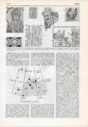 Bild des Verkufers fr LAMINA V12115: Mosaicos y constelacion austral de la Mosca zum Verkauf von EL BOLETIN