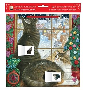 Imagen del vendedor de Ivory Cats Christmas Window Advent Calendar (with stickers) a la venta por GreatBookPrices