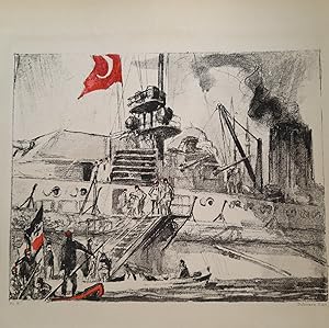 Imagen del vendedor de MARINE TURQUIE GRAVURE FOUQUERAY MILITAIRE 1930 GUERRE 14 18 ENGRAVING F22 a la venta por Librairie RAIMOND