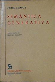 Imagen del vendedor de Semntica generativa a la venta por Almacen de los Libros Olvidados