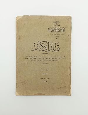 Seller image for [EARLY BLACK SEA MONOGRAPH] Karadeniz: Bulgaristan'in maarif profesrlerinden Monsieur Sava N. Ivanov tarafindan Karadeniz ve Karadeniz'in garb sahilinin tarih, cograf ve iktisd evsf ve kablitleri hakkinda yazilmakta olan eserin intisr etmis birinci cildi tercemesidir. for sale by Khalkedon Rare Books, IOBA