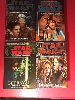 Seller image for Star Wars: Approaching Storm; Survivor's Quest; Tatooine Ghost; Legacy of Force Betrayal for sale by COVENANT HERITAGE LIBRIS