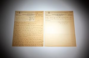 F.E. Scully Handwritten Letter - Offenhauser Engineering Company