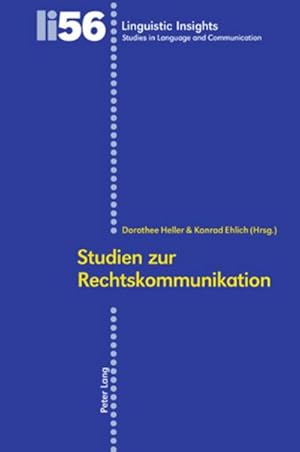 Bild des Verkufers fr Studien zur Rechtskommunikation zum Verkauf von AHA-BUCH GmbH