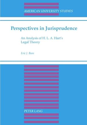 Bild des Verkufers fr Perspectives in Jurisprudence : An Analysis of H. L. A. Hart's Legal Theory zum Verkauf von AHA-BUCH GmbH