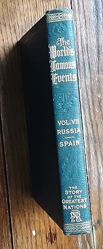 Bild des Verkufers fr The World's Famous Events Vol. 7 Russia and Spain zum Verkauf von Grandma Betty's Books