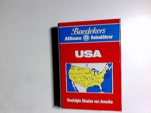 Bild des Verkufers fr Baedekers USA : Reisefhrer durch d. Vereinigten Staaten von Amerika; [mit] 25 Tab. u. bersichten. [hrsg. in Zusammenarb. mit d. Dt. Lufthansa AG, Kln] zum Verkauf von Antiquariat Buchhandel Daniel Viertel