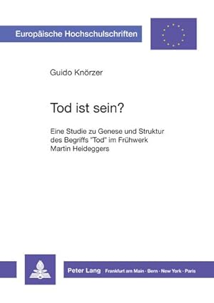 Immagine del venditore per Tod ist Sein? venduto da BuchWeltWeit Ludwig Meier e.K.