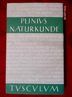 Bild des Verkufers fr Naturalis Historiae. Liber IX - Naturkunde. Buch 9: Zoologie: Wassertiere/ Lateinisch-deutsch. Herausgegeben und bersetzt von Roderich Knig in Zusammenarbeit mit Gerhard Winkler. (= Tusculum-Bcherei) zum Verkauf von Krull GmbH