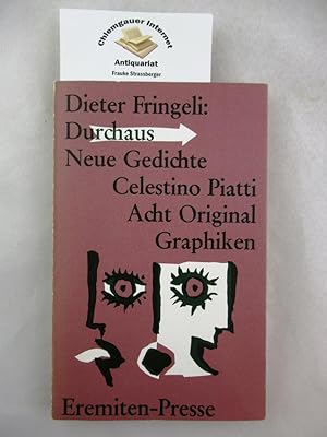 Bild des Verkufers fr Durchaus Neue Gedichte. Celestino Piatti Acht Originalgraphiken. Broschur 66. zum Verkauf von Chiemgauer Internet Antiquariat GbR