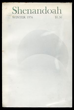 Bild des Verkufers fr Shenandoah: The Washington and Lee University Review ? Volume XXVII, Winter, 1976, No. 2 zum Verkauf von Between the Covers-Rare Books, Inc. ABAA