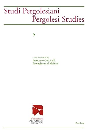 Bild des Verkufers fr Studi Pergolesiani. Pergolesi Studies 09 zum Verkauf von moluna