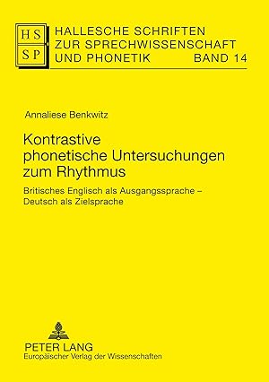 Immagine del venditore per Kontrastive phonetische Untersuchungen zum Rhythmus venduto da moluna