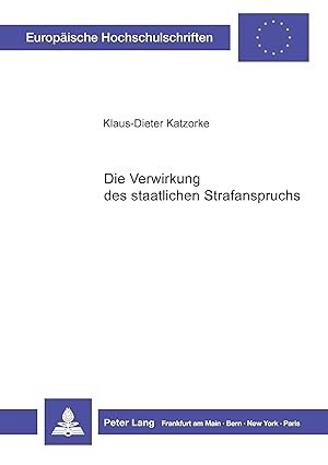 Seller image for Die Verwirkung des staatlichen Strafanspruchs for sale by moluna