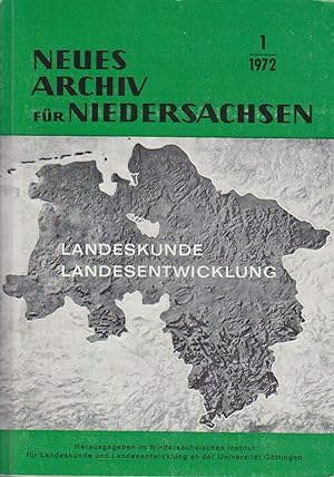 Neues Archiv für Niedersachsen. Band 21. 1972. (4 Hefte) Statistik. Landesplanung. Landeskunde.