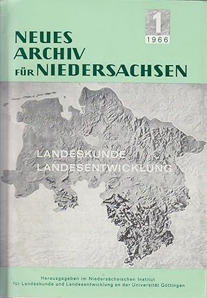 Neues Archiv für Niedersachsen. Band 15. (5 Hefte, Heft 1-4 + Sonderheft) Statistik. Landesplanun...