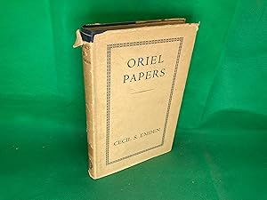 Imagen del vendedor de Oriel Papers Cecil S. Emden 1948 1st Ed DJ Ex Library a la venta por Eurobooks Ltd