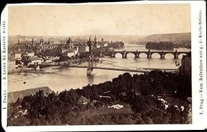 Foto Praha Prag, Blick vom Belvedere aus gegen die Karlsbrücke - Foto: F. Fridrich, Prag