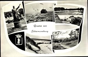 Seller image for Ansichtskarte / Postkarte Schiermonnikoog Friesland Niederlande, De Monnik, Jan Willem Friso, Berkenplass, Bos en duin for sale by akpool GmbH