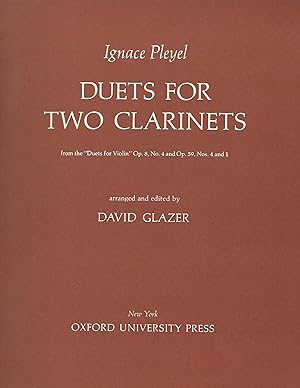Imagen del vendedor de Duets for Two Clarinets a la venta por Eve's Book Garden