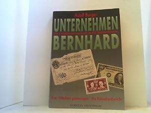 Bild des Verkufers fr Unternehmen Bernhard. Die Flscherwerkstatt im KZ Sachsenhausen. zum Verkauf von Antiquariat Uwe Berg