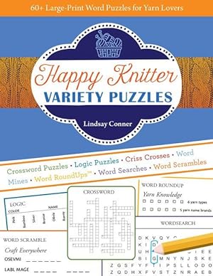 Bild des Verkufers fr Happy Knitter Variety Puzzles: 60+ Large-Print Word Puzzles for Yarn Lovers zum Verkauf von moluna