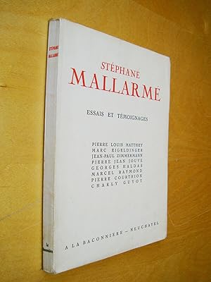 Immagine del venditore per Stphane Mallarm Essais et tmoignages venduto da Au Coeur  l'Ouvrage