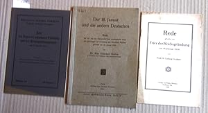 Seller image for Der 18. Januar und die andern Deutschen. Rede bei der von der Universitt Jena veranstalteten Feier des Jahrestages der Grndung des Deutschen Reiches gehalten am 18. Januar 1934. ("Jenaer akademische Reden", 18) for sale by Versandantiquariat Dr. Wolfgang Ru