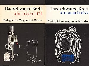 Bild des Verkufers fr Das schwarze Brett 7/8 : Almanache 1971/1972. (2 Bcher) zum Verkauf von Schrmann und Kiewning GbR