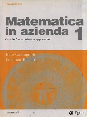 Bild des Verkufers fr Matematica in azienda 1 zum Verkauf von Librodifaccia