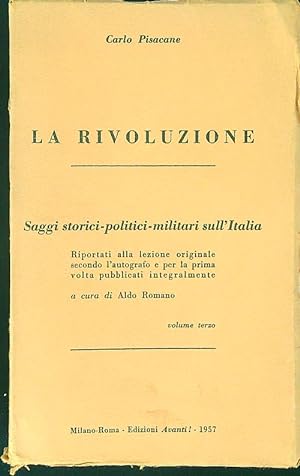 Bild des Verkufers fr La Rivoluzione zum Verkauf von Librodifaccia