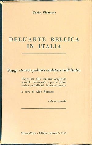 Bild des Verkufers fr Dell'arte Bellica in Italia zum Verkauf von Librodifaccia