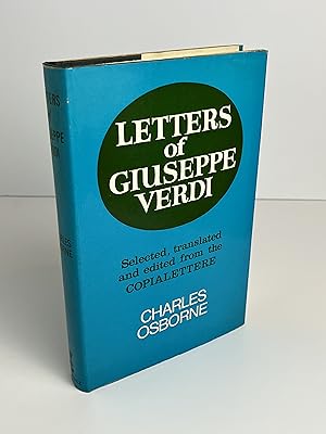 Bild des Verkufers fr Letters of Giuseppe Verdi zum Verkauf von Free Play Books