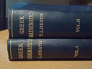 Bild des Verkufers fr A History of Greek Mathematics. Oxford University Press. 2 Volumes. zum Verkauf von Rayo Rojo