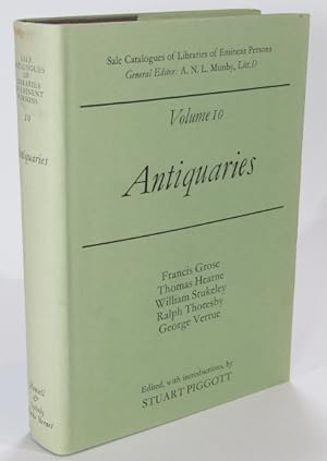 Image du vendeur pour Sale Catalogues of Libraries of Eminent Persons Vol. 10: Antiquaries mis en vente par AJ Scruffles