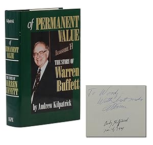 Bild des Verkufers fr Of Permanent Value: The Story of Warren Buffett zum Verkauf von Burnside Rare Books, ABAA