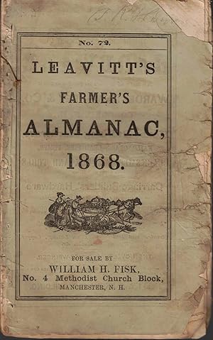 Image du vendeur pour Leavitt's Farmer's Almanac 1868 mis en vente par Kenneth Mallory Bookseller ABAA