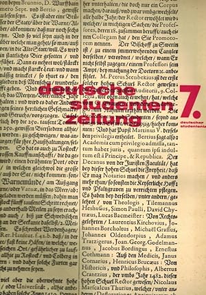 Deutsche Studenten-Zeitung Sonderausgabe zum 7. Deutschen