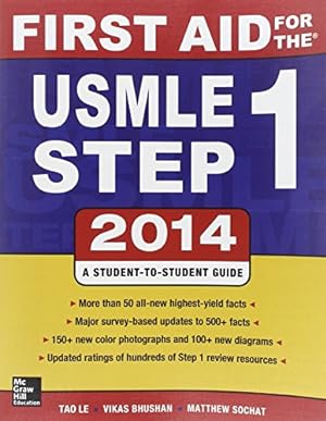 Seller image for First Aid for the USMLE Step 1 2014 (First Aid Series) for sale by Reliant Bookstore