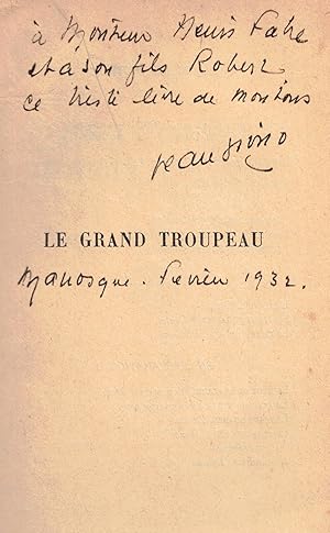 Le Grand Troupeau. Envoi autographe.