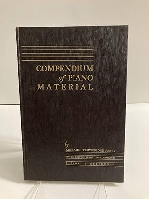 Seller image for Compendium of Piano Material for sale by True Oak Books