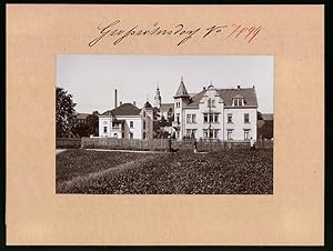 Fotografie Brück, Sohn Meissen, Ansicht Grossröhrsdorf, Mitteldorf mit Kirche