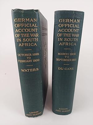 THE WAR IN SOUTH AFRICA: PRPEPARED IN THE HISTORICAL SECTION OF THE GREAT GENERAL STAFF, BERLIN [...