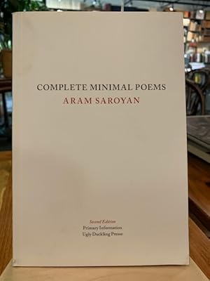 Immagine del venditore per Complete Minimal Poems (Second Edition) venduto da Bad Animal