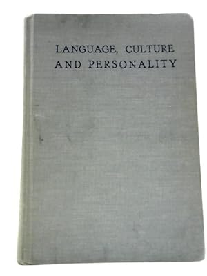 Bild des Verkufers fr Language, Culture, and Personality: Essays in Memory of Edward Sapir zum Verkauf von World of Rare Books