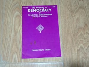 Seller image for The Meaning of Democracy for sale by Dublin Bookbrowsers